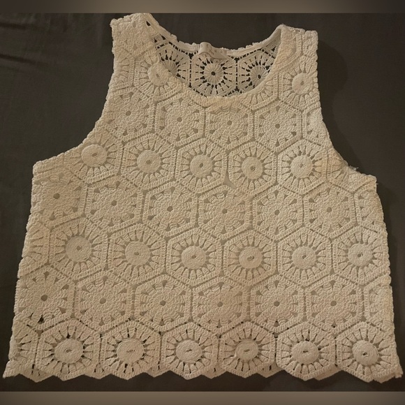 Sedna Jeans Crochet Crop Top - Picture 3 of 3